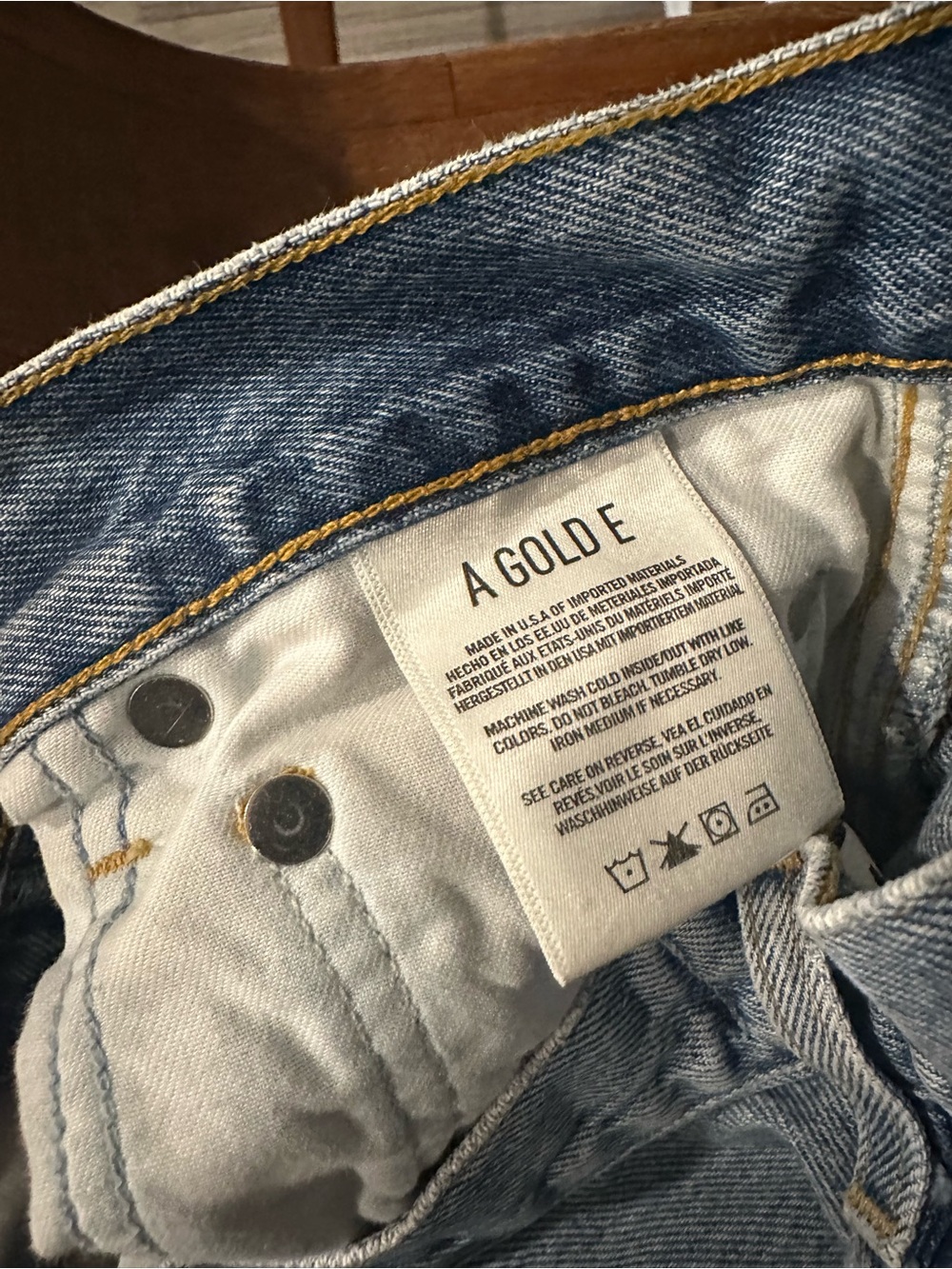 AGOLDE 90’s Pinch Waist Straight Jeans Size 25 High Rise Light Wash 100% Cotton - Picture 4 of 5